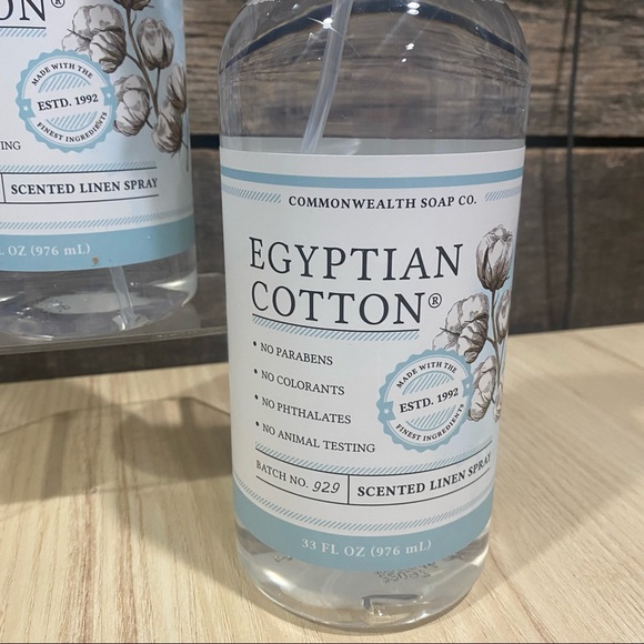 2 Commonwealth Soap & Toiletries CST EGYPTIAN COTTON Linen Spray Jumbo 32oz ea - Picture 4 of 5